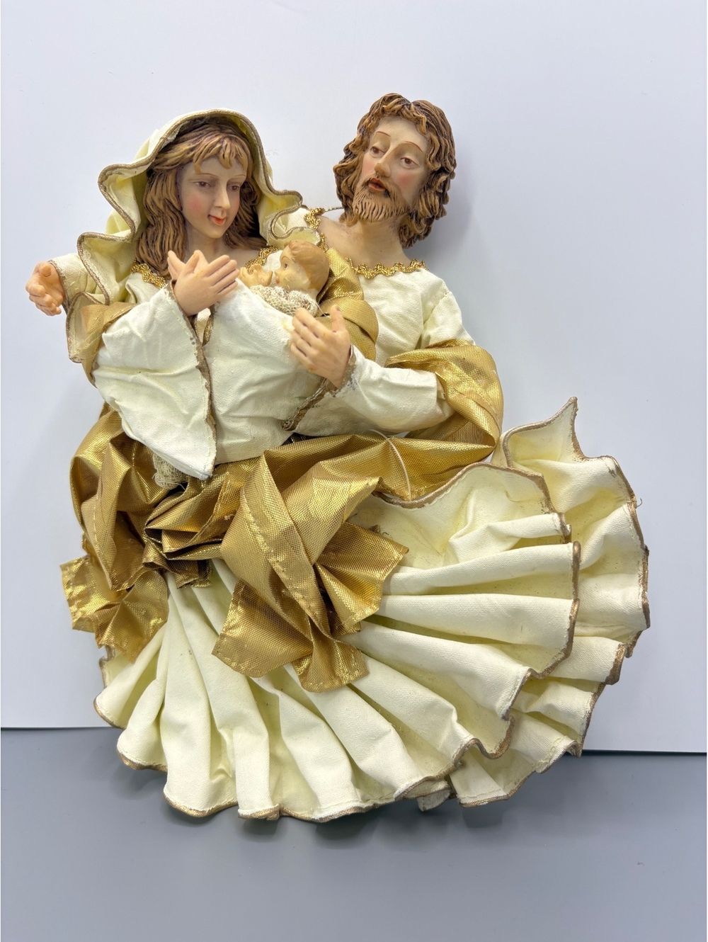 Balsam Hill Gold Holy Family Christmas Tree Topper Nativity